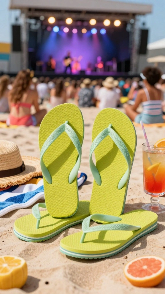 21 Fashion-Forward Comfortable Concert Shoes You Need to Own! - 12. Classic Flip-Flops 1