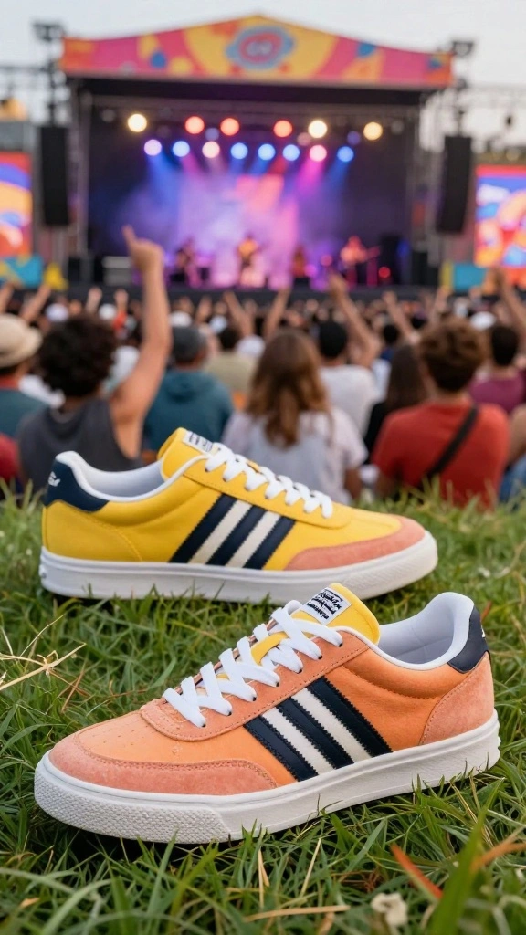 21 Fashion-Forward Comfortable Concert Shoes You Need to Own! - 14. Retro Tennis Shoes 1