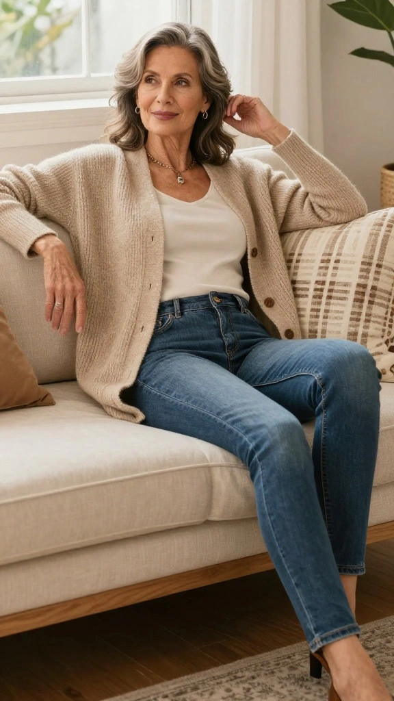 21 Fashion Tips for Older Women That Never Go Out of Style! - 18. Layer with Cardigans 1