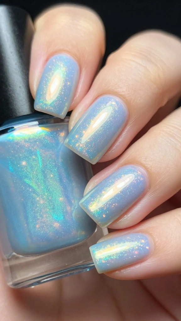 21 Stunning Elegant Nail Styles You’ll Want to Show Off Immediately! - 12. Holographic Touch 1