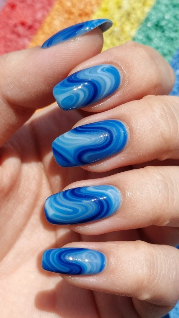 21 Stunning Elegant Nail Styles You’ll Want to Show Off Immediately! - 13. Artistic Swirls 1