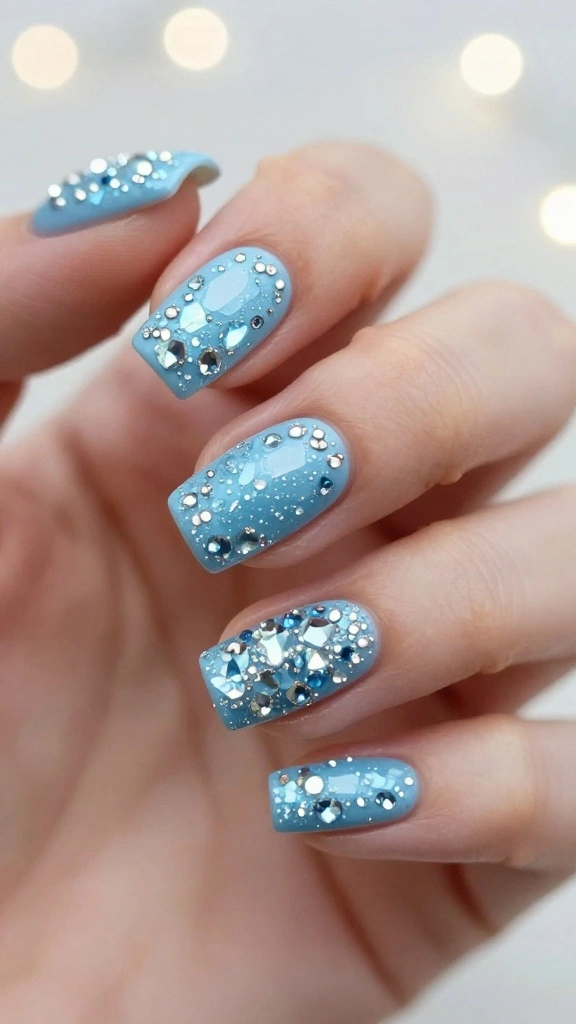 21 Stunning Elegant Nail Styles You’ll Want to Show Off Immediately! - 18. Adorned with Gemstones 1