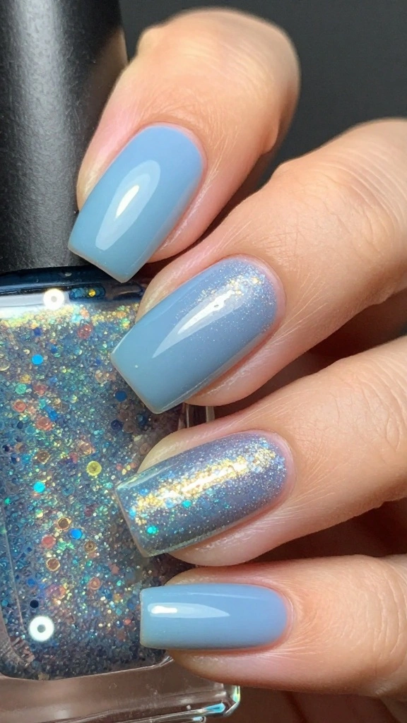 21 Stunning Elegant Nail Styles You’ll Want to Show Off Immediately! - 19. Ombre with Metallic Finish 1