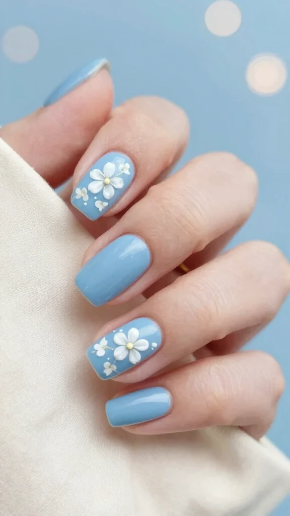 21 Stunning Elegant Nail Styles You’ll Want to Show Off Immediately! - 5. Delicate Floral Accents 1