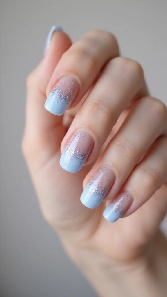 21 Stunning Elegant Nail Styles You’ll Want to Show Off Immediately! - 7. Classic Glitter Fade 1