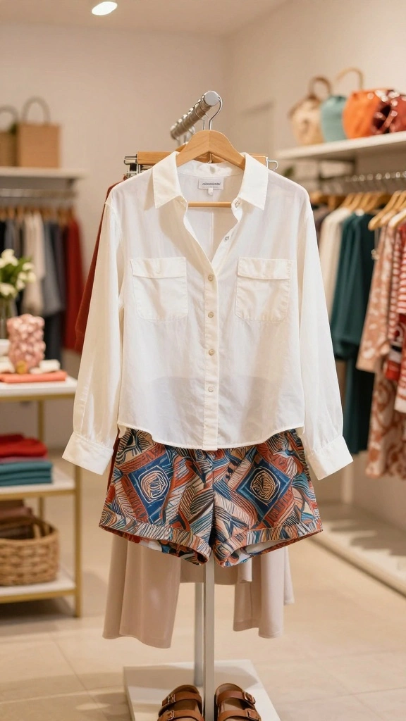 22 Curvy Casual Styles That Celebrate Every Curve - 10. Casual Button-Up Shirt 1