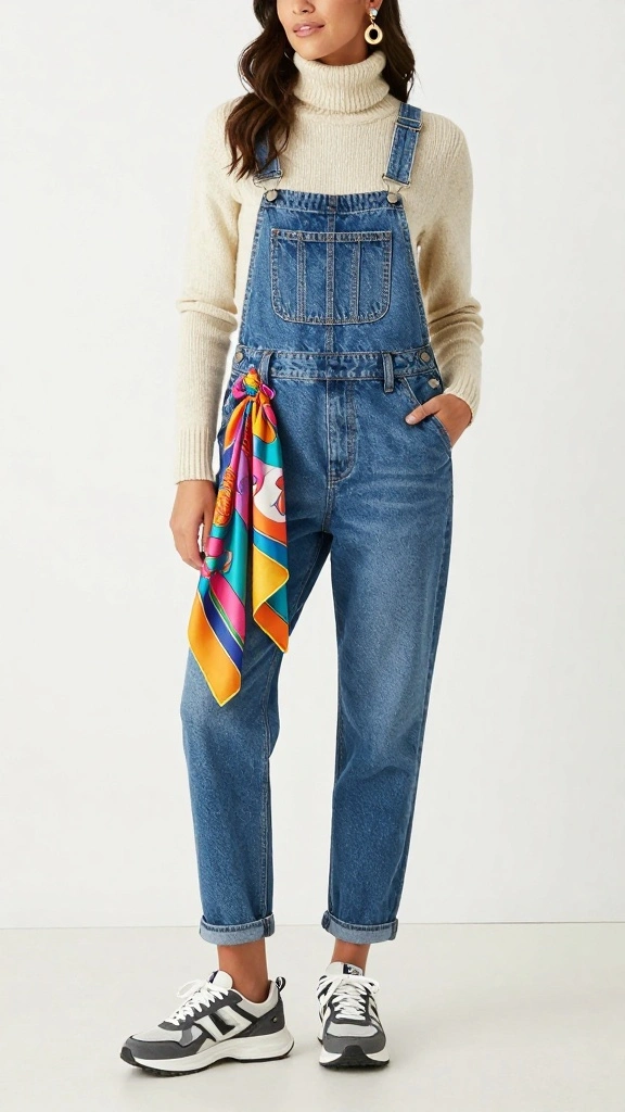 22 Curvy Casual Styles That Celebrate Every Curve - 7. Denim Overalls 1
