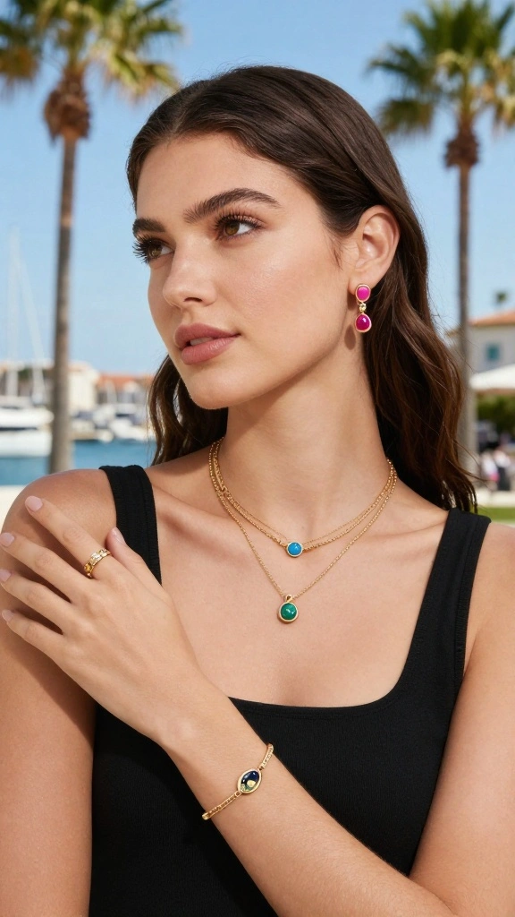 22 Stylish Travel Attire Hacks That Will Transform Your Travel Looks Instantly! - 8. Accessorize with Travel-Friendly Jewelry 1