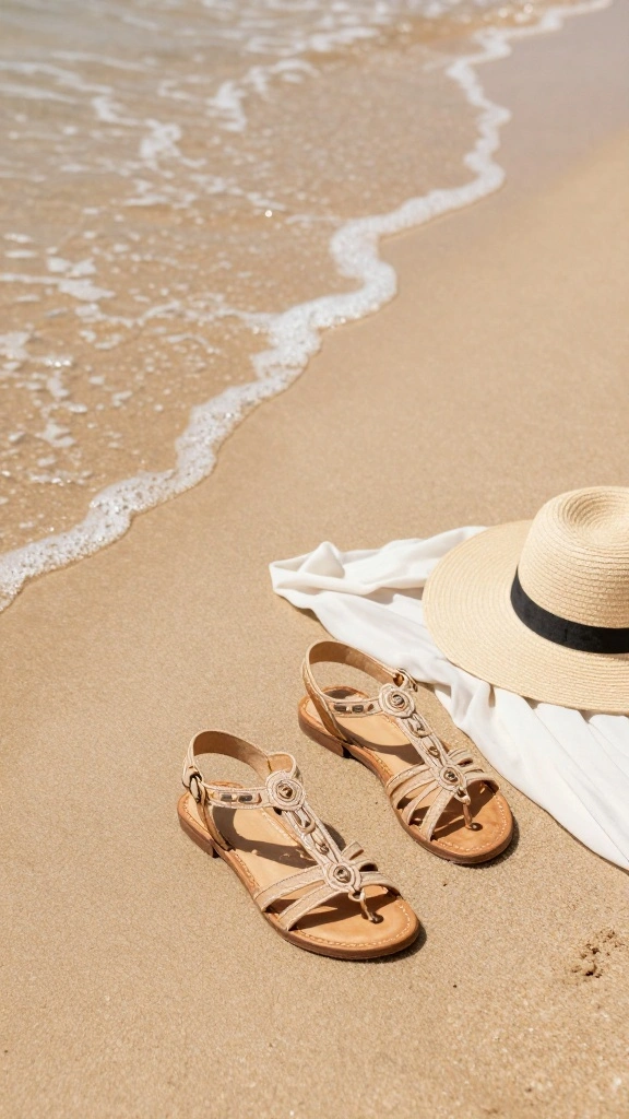 22 Trendy Travel Shoes That Are Taking the Fashion World by Storm! - 11. Dainty Gladiator Sandals 1