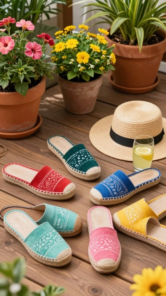 22 Trendy Travel Shoes That Are Taking the Fashion World by Storm! - 6. Colorful Espadrilles 1