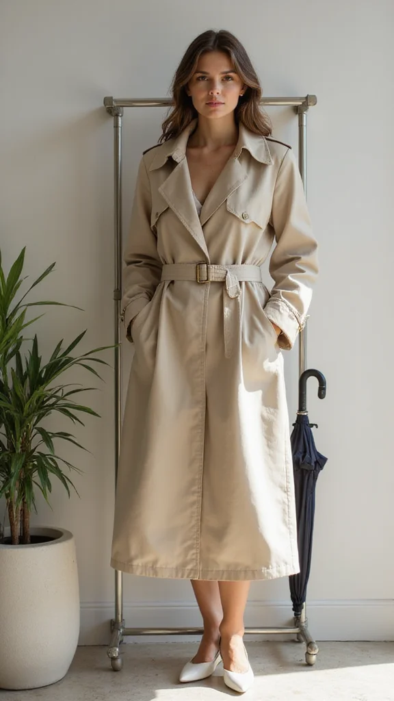 25 Must-Have Wardrobe Essentials for Women Over 40 That You'll Rely On! - 13. Lightweight Trench Coat 1
