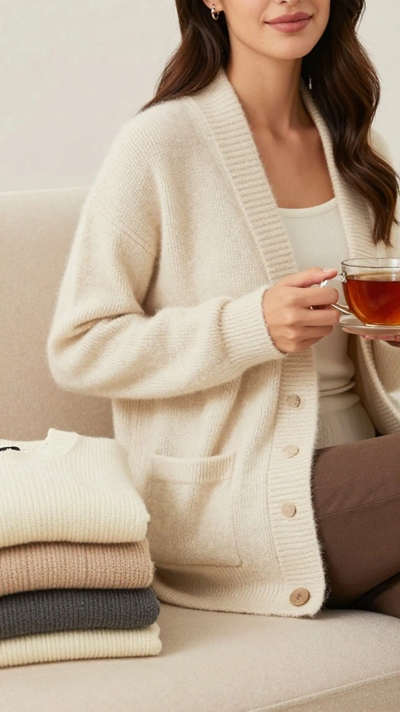 25 Must-Have Wardrobe Essentials for Women Over 40 That You'll Rely On! - 7. Cozy Cardigan 1