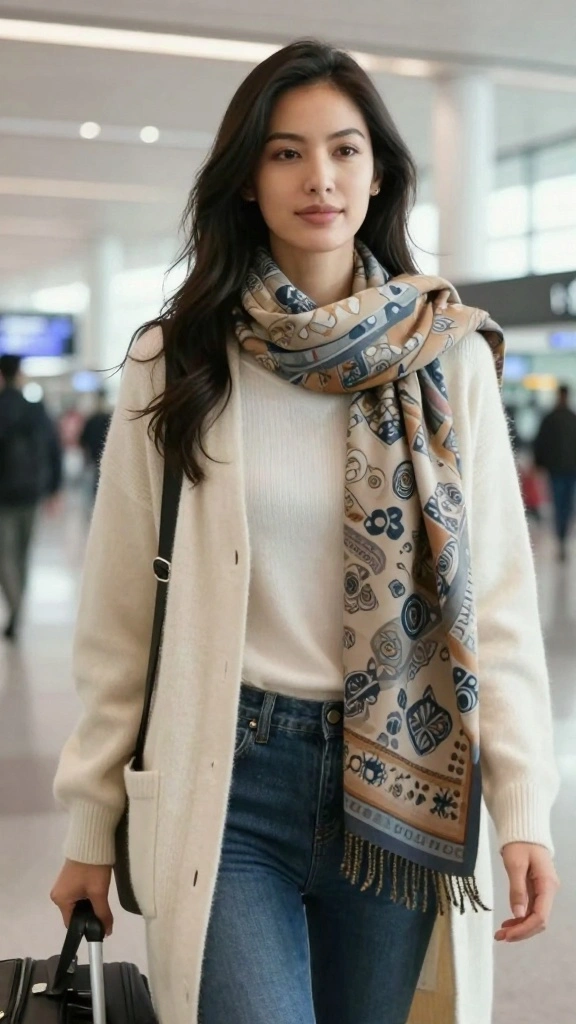 25 Sophisticated Layering Techniques for 40+ Women That Scream Elegance! - 12. Comfortable Layering for Travel 1