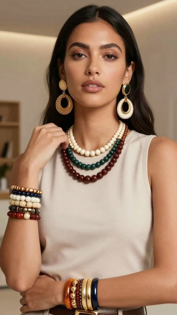 25 Sophisticated Layering Techniques for 40+ Women That Scream Elegance! - 16. Layering with Accessories 1