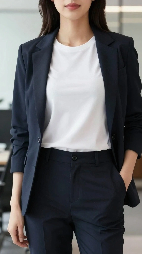 25 Sophisticated Layering Techniques for 40+ Women That Scream Elegance! - 22. Layering with Classic Ts 1