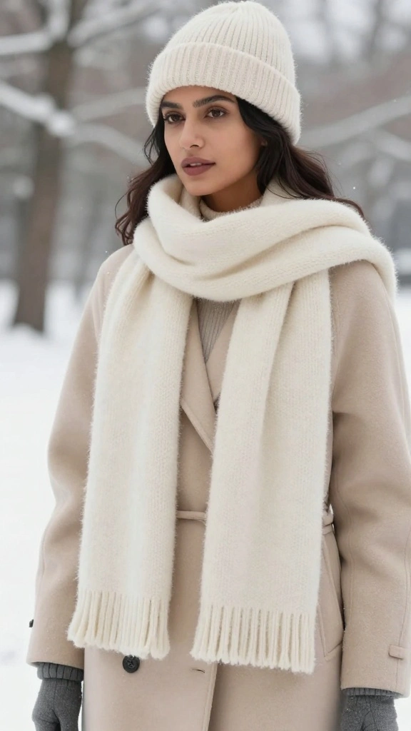 25 Stylish Scarves That Will Instantly Upgrade Your Winter Outfit Game! - 11. The Snug Knit Scarf 1