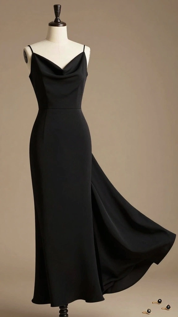 28 Complementing Shapes for All Body Types That Transform Your Everyday Look! - 15. Cowl Neck Dresses: Soft Elegance 1