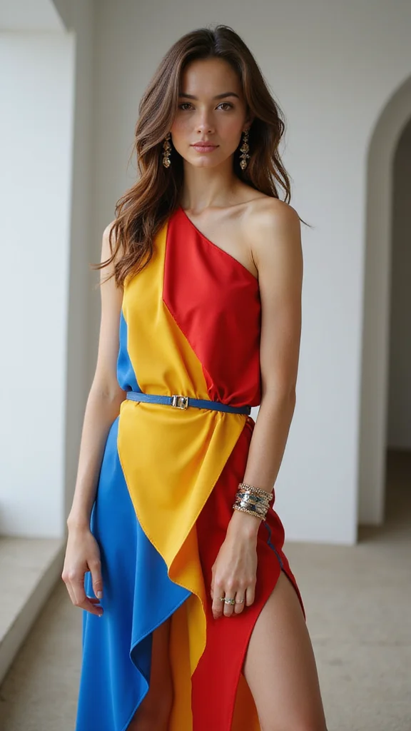 28 Complementing Shapes for All Body Types That Transform Your Everyday Look! - 22. Asymmetrical Dresses: Unique and Bold 1