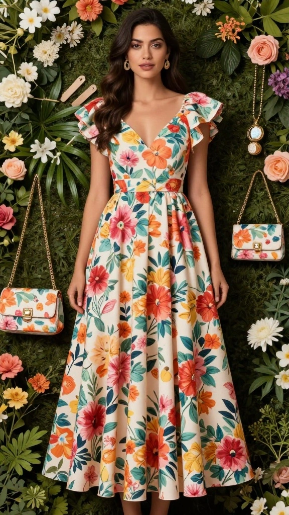 28 Complementing Shapes for All Body Types That Transform Your Everyday Look! - 23. Floral Printed Dresses: Embrace Nature 1