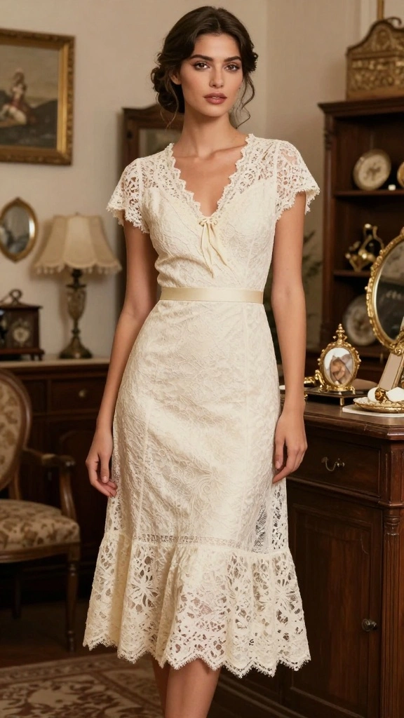 28 Complementing Shapes for All Body Types That Transform Your Everyday Look! - 25. Vintage Dresses: Timeless Glamour 1