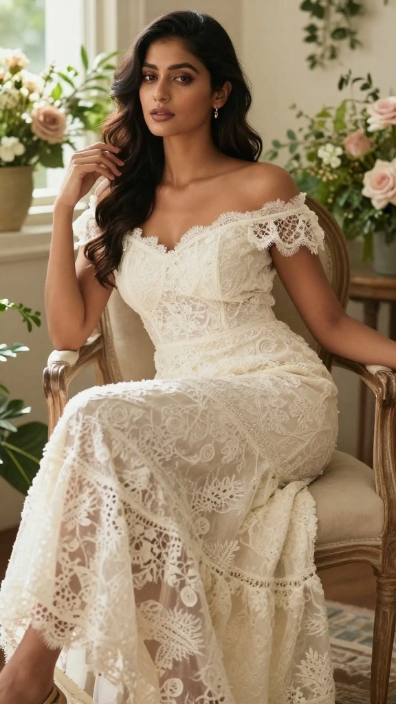 28 Complementing Shapes for All Body Types That Transform Your Everyday Look! - 6. Off-the-Shoulder Dresses: Romantic Appeal 1