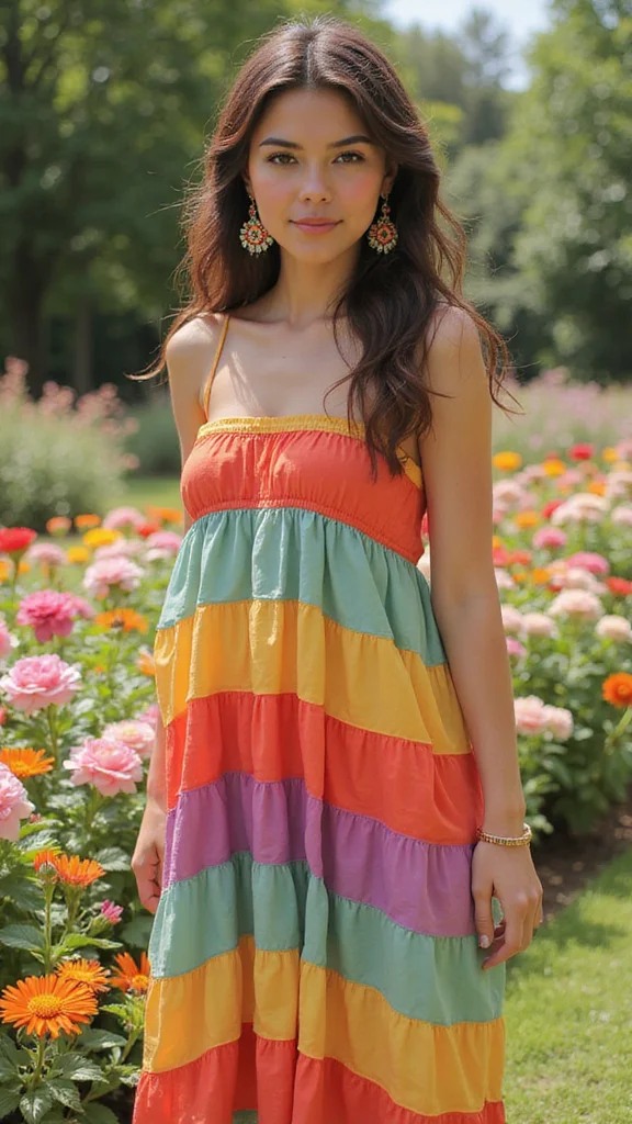 28 Complementing Shapes for All Body Types That Transform Your Everyday Look! - 7. Tiered Dresses: Fun and Flirty 1