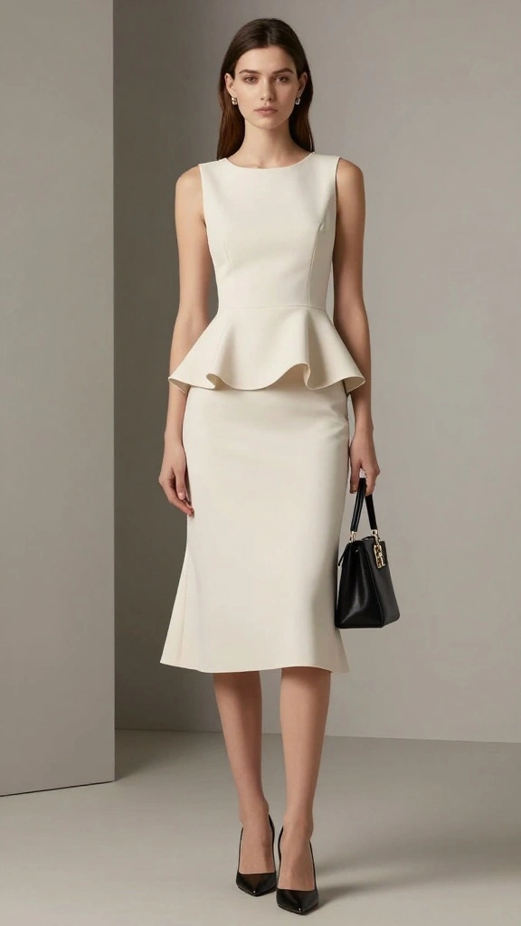 28 Complementing Shapes for All Body Types That Transform Your Everyday Look! - 8. Peplum Dresses: Define Your Waist 1