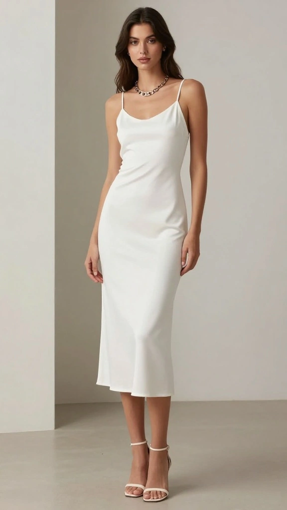 Can You Wear White as a Guest? 15 Stunning Looks to Try! - 6. Slip Dress 1