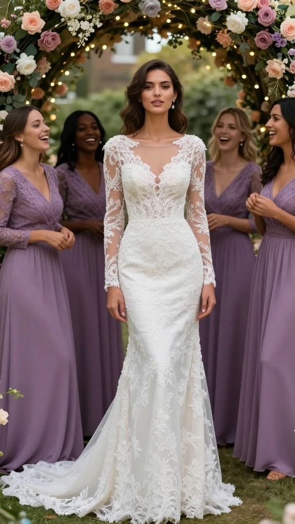 Discover the 12 Wedding Sleeve Designs That Will Steal the Show! - 2. Lace Sleeves: Timeless Elegance 1