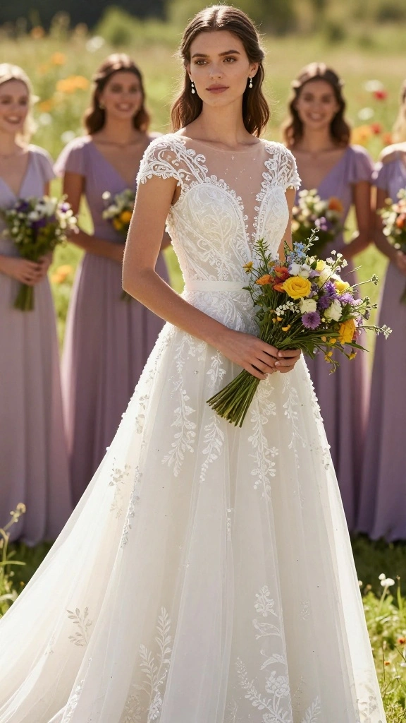 Discover the 12 Wedding Sleeve Designs That Will Steal the Show! - 4. Cap Sleeves: Subtle Sophistication 1