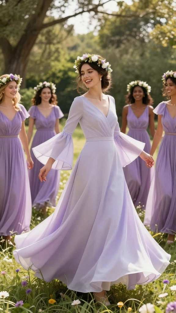 Discover the 12 Wedding Sleeve Designs That Will Steal the Show! - 7. Bell Sleeves: Playful and Fun 1