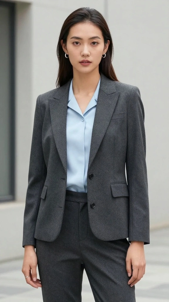 Embrace the Seasons: 17 Color Palette Inspirations for Every Fashionista! - 13. Cool Grays: Soft Charcoal and Icy Blues 1