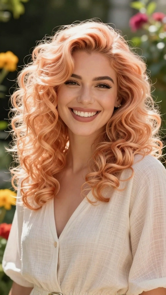 Explore 2026's Most 16 Unique Hair Color Inspirations (Wait Until You See #3!) - 15. Peachy Blonde 1