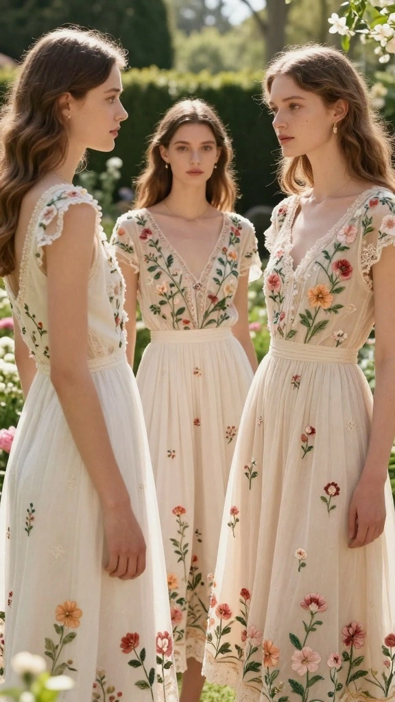 Fashion Forecast: 18 Trendy 2026 Styles That Will Make You the Talk of the Town! - 18. Romantic Floral Embroidery 1