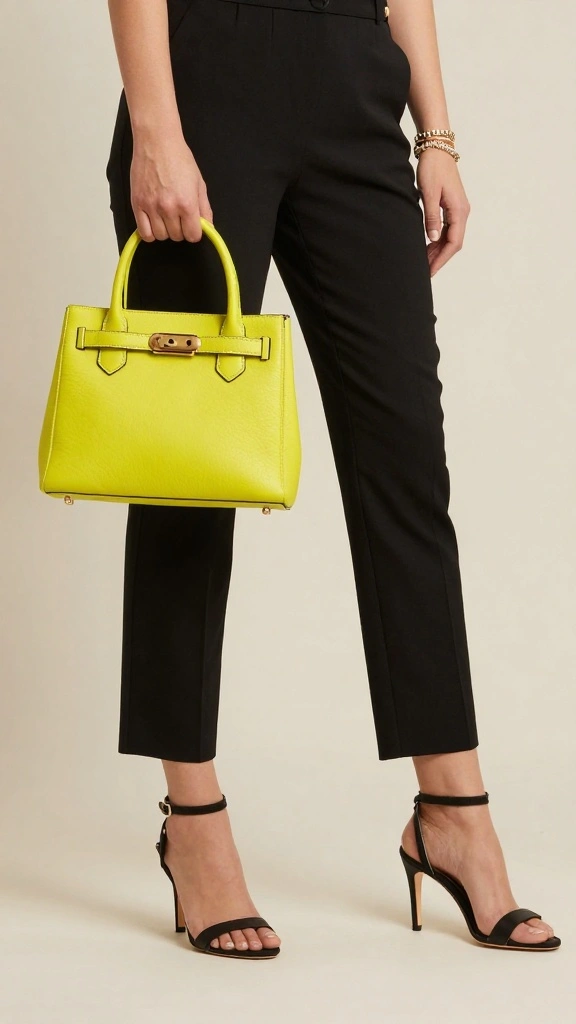 How to Style Black Dress Pants and Heels for Work, Dinner, and Events - 8. Playful Accessories 1