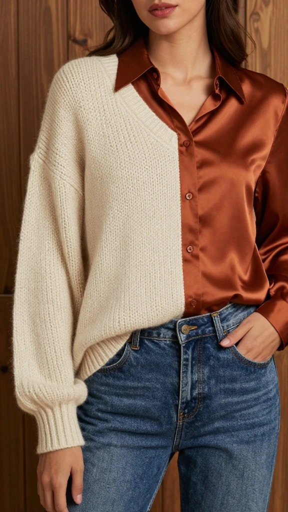 Layer Like a Pro: 17 Techniques for Plus Size Style That'll Change Your Wardrobe! - 5. Textured Fabrics for Depth 1