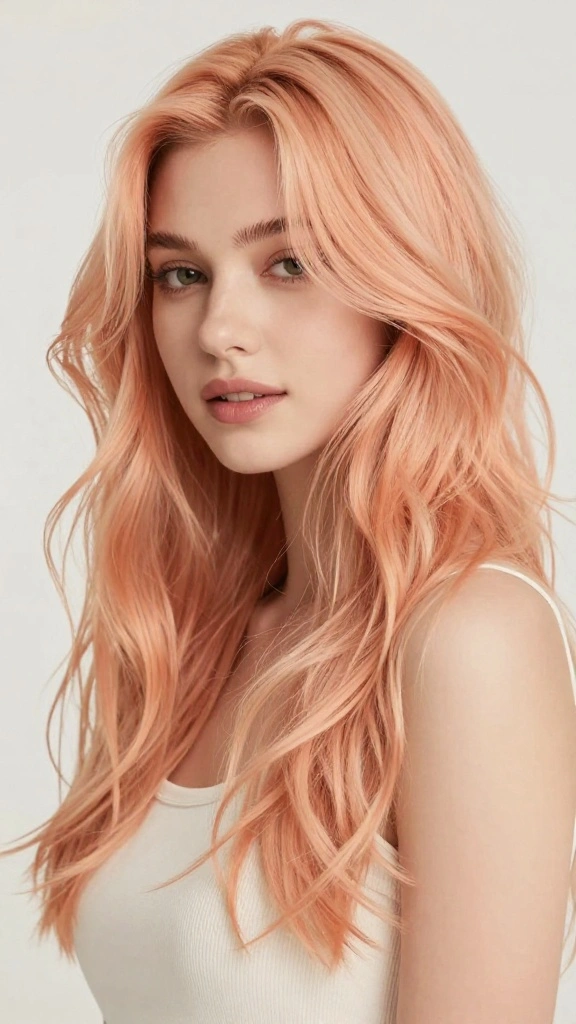 Refresh Your Look: 18 Seasonal Hair Color Updates That Will Wow Everyone! - 12. Strawberry Blonde with Peach Hues 1