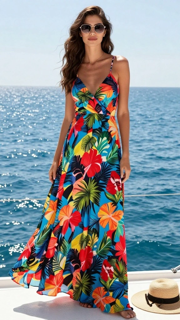 Summer Cruise Outfit Ideas That Will Keep You Cool and Chic! - 1. Effortless Maxi Dress 1