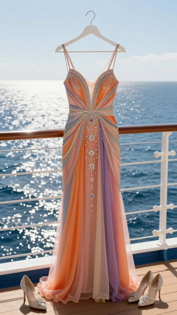 Summer Cruise Outfit Ideas That Will Keep You Cool and Chic! - 11. Elegant Evening Dress 1