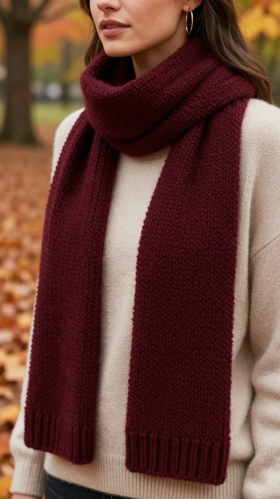 The Ultimate Guide to Autumn Accessories: 21 Styles You Must Try This Fall! - 1. Cozy Knit Scarves 1