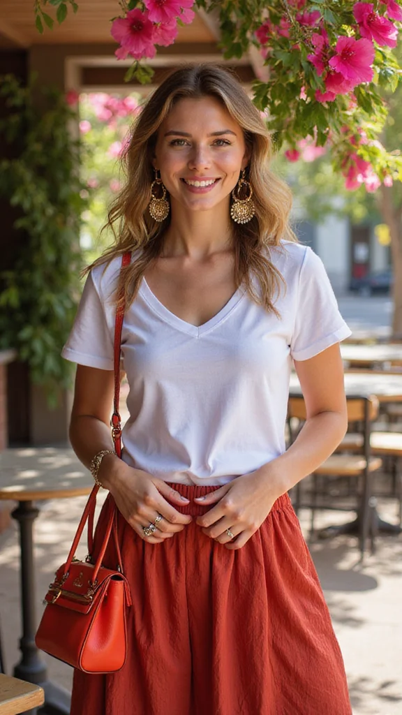 Transform Your Look: 9 Ways to Dress Up Versatile Maxi Skirts! - 5. Add a Pop of Color with Accessories 1