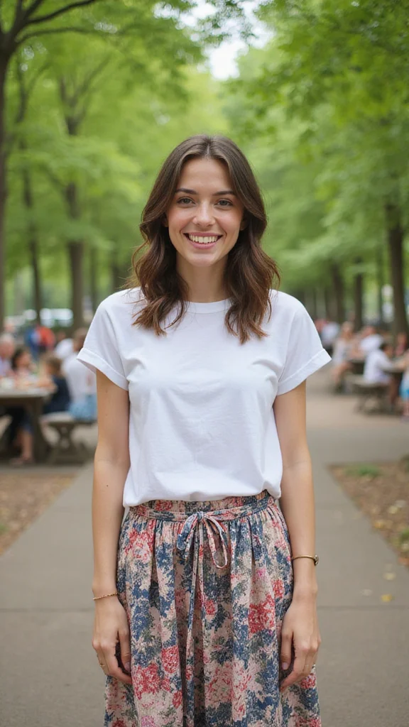 Transform Your Look: 9 Ways to Dress Up Versatile Maxi Skirts! - 9. Rock a T-shirt Dress Style 1