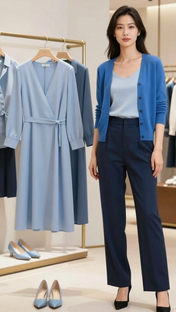 Unlock the Secret: 15 Color Palettes for a Stunning Mature Wardrobe! - 10. Monochromatic Magic: One Color, Many Shades 1