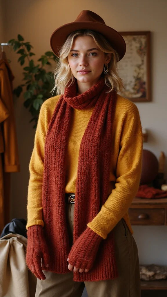 Unlock the Secret: 15 Color Palettes for a Stunning Mature Wardrobe! - 5. Warm Autumn Shades: Cozy and Chic 1