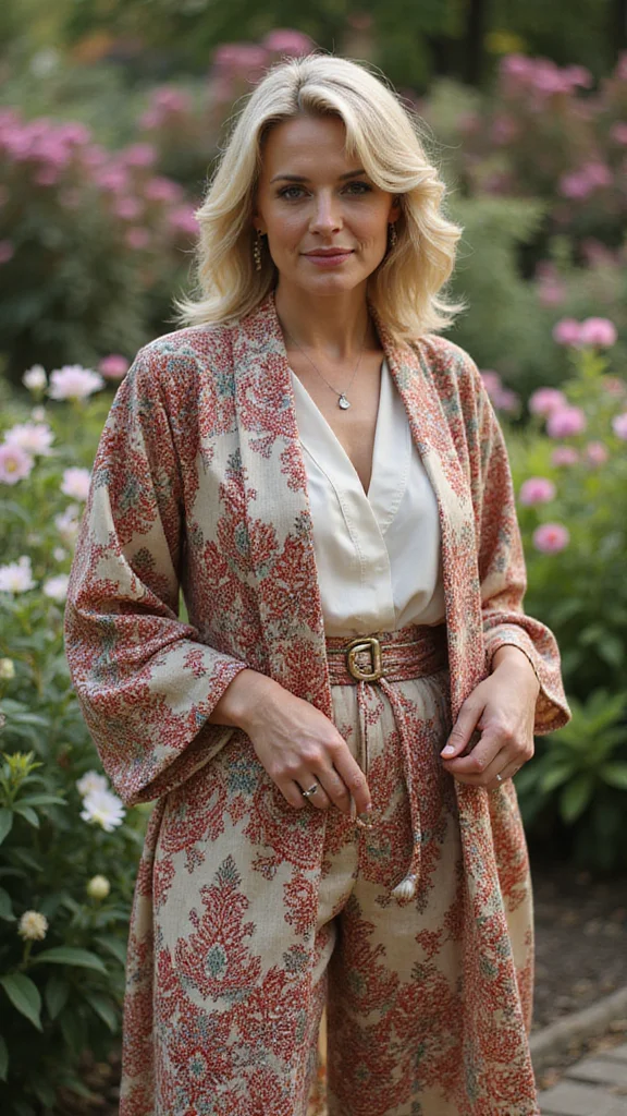 Unlock the Secrets of Confident Dressing After 40: 21 Must-Have Styles! - 12. Flowy Kimonos for Effortless Style 1