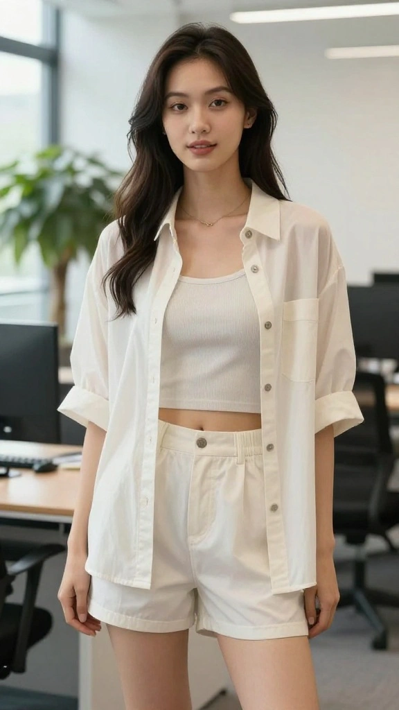 15 Work Summer Outfits That Will Elevate Your Capsule Wardrobe Game (Watch Out for #11!) - 13. Feminine Layered Looks 1